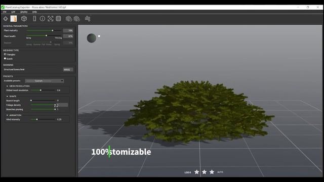 PlantCatalog: 3D Bird's Nest spruce - Picea abies 'Nidiformis' - procedural vegetation engine смотреть онлайн