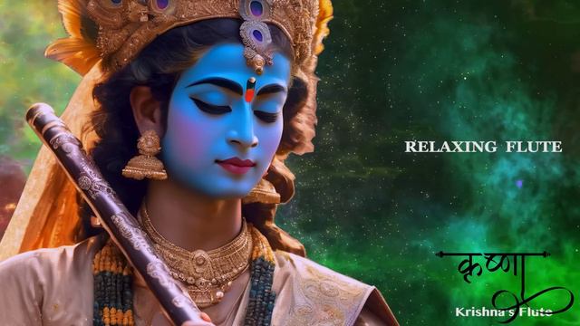 Krishna Theme Flute || Relaxing Music , Indian Flute , Healing , Meditation & Stress Relif смотреть онлайн