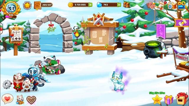 РОЖДЕСТВЕНСКОЕ ОБНОВЛЕНИЕ и крафт новых яиц ?Castle Cats смотреть онлайн