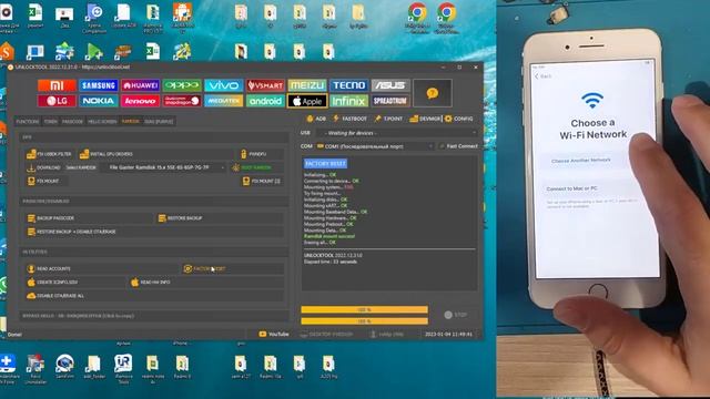 Iphone 7 plus обход код пароля с помощью UnlockTool Iphone 7 plus bypass passcode via UnlockTool смотреть онлайн