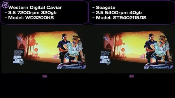 PlayStation 3 / PS3 HDD Comparison Test - 2.5 5400rpm vs 3.5 7200rpm HDD