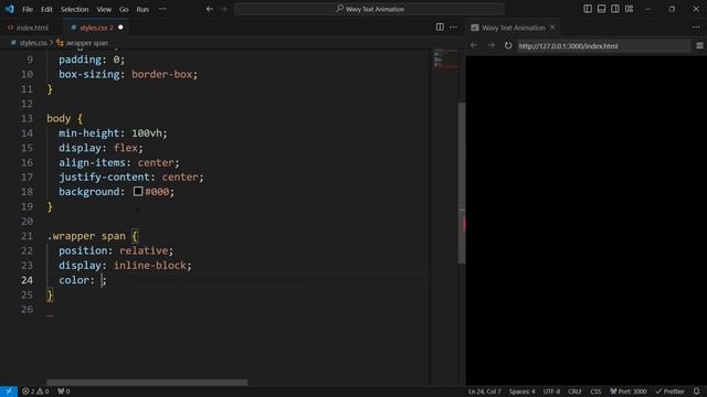 How to Create a Wavy Text Animation using CSS смотреть онлайн