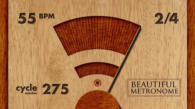 55 BPM 2/4 Wood Metronome HD смотреть онлайн