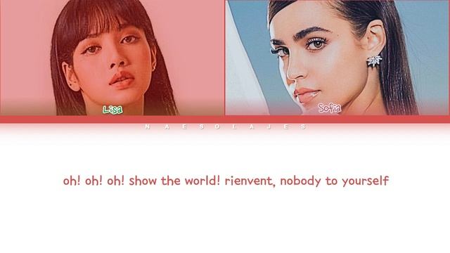 BLACKPINK LISA & SOFIA CARSON "REIVENT YOUR WORLD" (Color Coded Lyrics) FANMADE смотреть онлайн