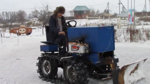 Самодельный гусеничный трактор " Переломка "
