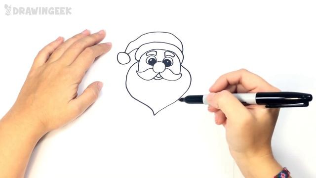 How to draw Santa Claus | Santa Claus Easy Draw Tutorial смотреть онлайн