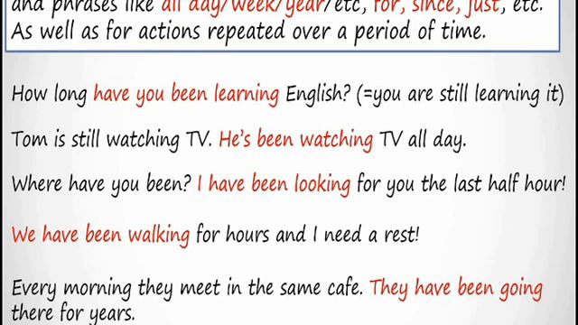 present perfect continuous смотреть онлайн