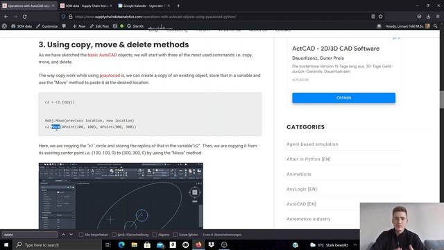 [EN 84] Scripting AutoCAD operations with Python using pyautocad смотреть онлайн