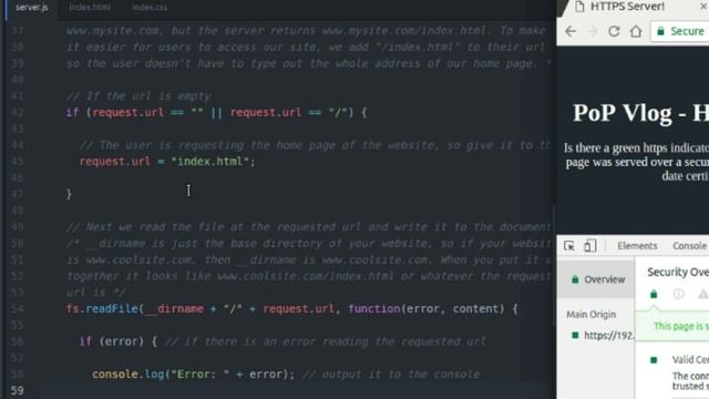Create a Secure HTTPS Server with Node JS! смотреть онлайн