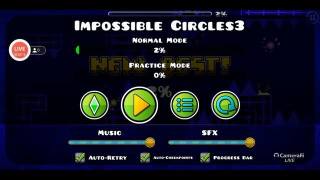 Cтрим с телефона играю в Geometry Dash #поззизалети #зерновказалети смотреть онлайн