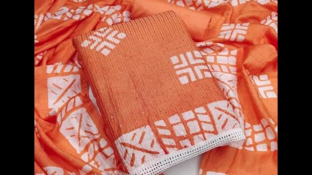 Exclusive Chanderi Cotton Dress Material with Batik Print |Suits |Online Shopping |Summer Collectio смотреть онлайн