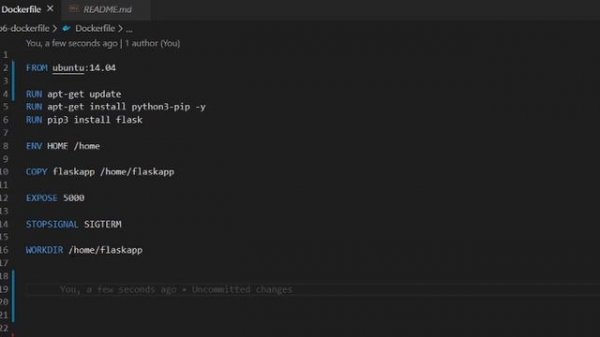 Docker Course: Creating your first Dockerfile.