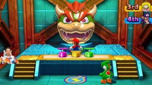 Mario Party 3DS - Collection of Lucky Minigames - Mario vs Waluigi vs Yoshi vs Peach