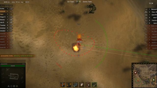 WOT: Sand River - Grille - 5 frags смотреть онлайн