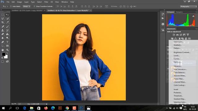Change any color of the Image by Photoshop - Gradient map Tool - easy tutorial смотреть онлайн