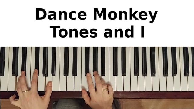 DANCE MONKEY НА ПИАНИНО как играть на фортепиано Дэнс манки обучение разбор туториал легко ноты уро смотреть онлайн