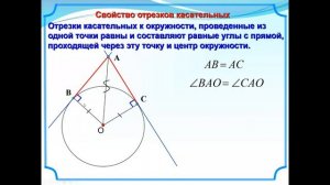 Некоторые свойства окружности  Касательная к окружности
