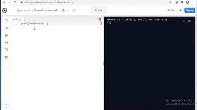 Quick Start Using Repl.it (w/ python) смотреть онлайн