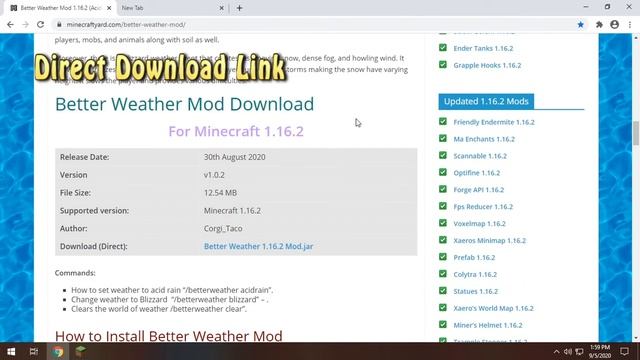 Better Weather Mod - Blizzard Rain, Acid Rain in Minecraft смотреть онлайн