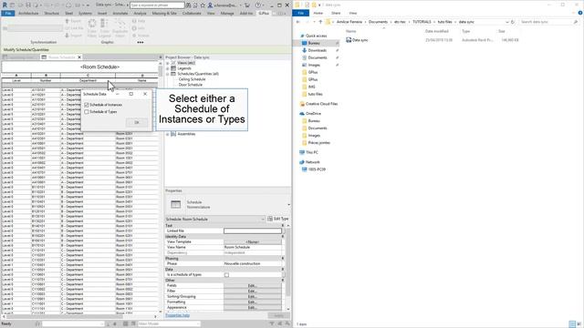 Link a Revit schedule to an Excel file смотреть онлайн