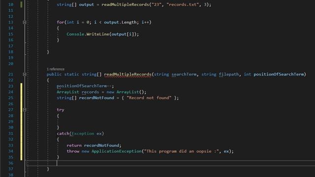 How to Read Multiple Records From a File Using C# смотреть онлайн