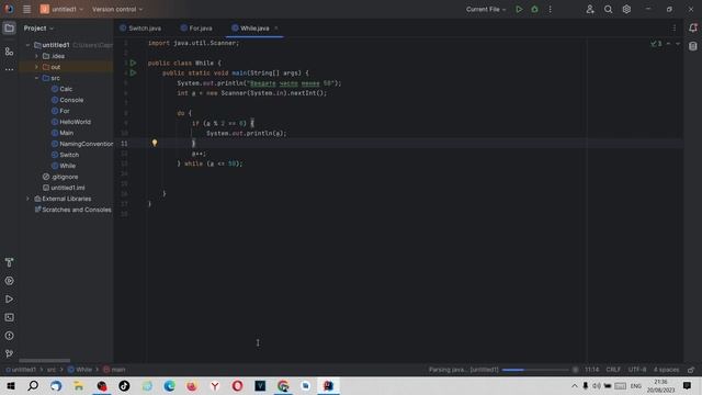Основы Java. Урок 022. Цикл DO WHILE. смотреть онлайн