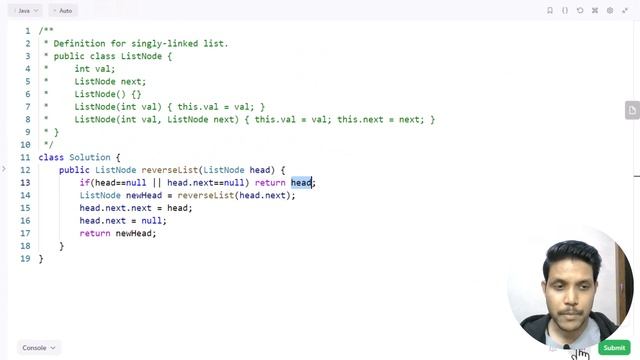 Reverse Linked List | Leetcode solutions - 206 смотреть онлайн