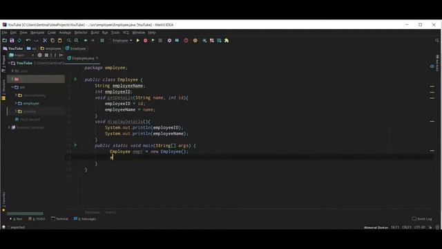 19 Class and objects in Java смотреть онлайн
