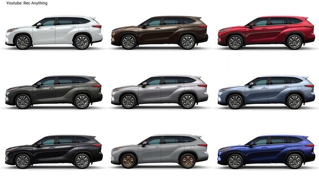 New Toyota Highlander colors - Detailed Comparison смотреть онлайн