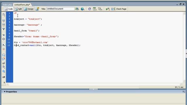 Contact Form Pt2.avi