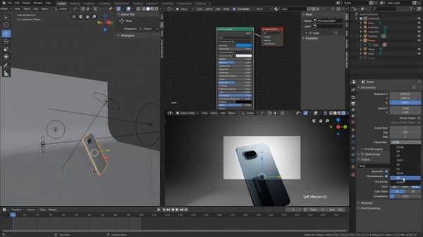 Product Animation in Blender: Phone