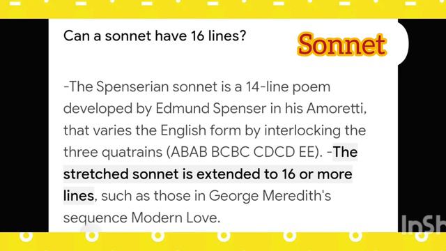 sonnet with 16 lines means смотреть онлайн