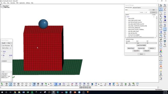 LS-Dyna Ball and Block Tutorial Part 1: Mesh and Boundary Condition Setup смотреть онлайн