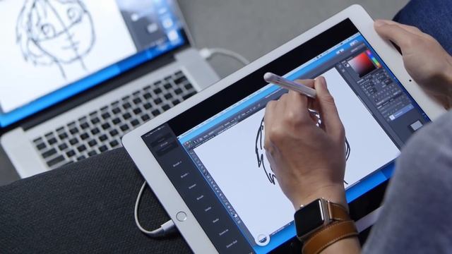 Use the iPad Pro like a Wacom Cintiq смотреть онлайн