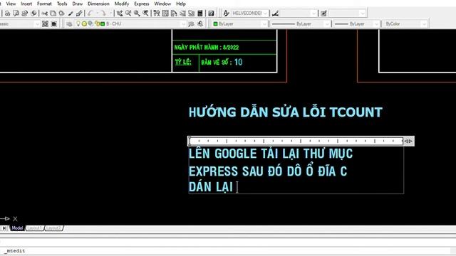 Hướng dẫn sửa lỗi lệnh Tcount không sử dụng được AutoCAD 2007 смотреть онлайн