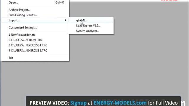 Import gbxml into Trane TRACE 700 | Energy-Models.com смотреть онлайн