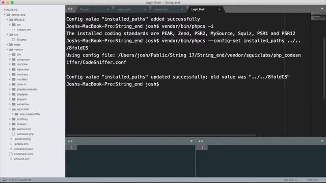 PHP String Class 17: Enhancing Coding Style Cont., creating a custom standard смотреть онлайн