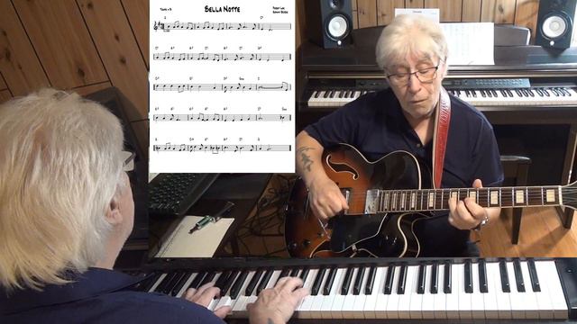 Bella Notte - Jazz guitar & piano cover ( Peggy Lee & Sonny Burke ) смотреть онлайн