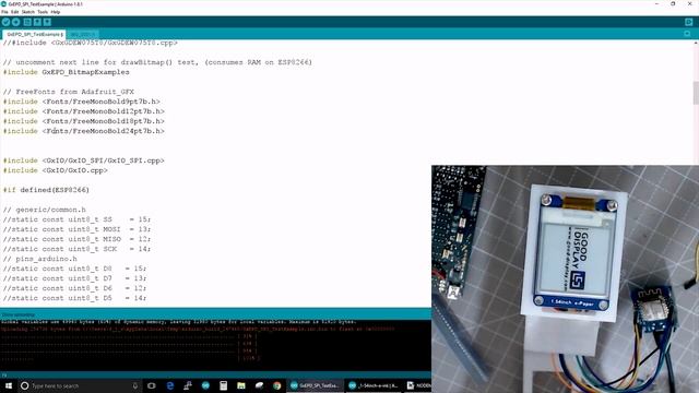 Images and Text on the Waveshare 1.54inch e-Paper Display смотреть онлайн