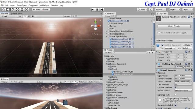 Unity Tutorial of Cars Driving in an Urban Area смотреть онлайн