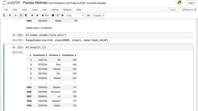 How to rename pandas columns ? | How to drop columns and rows of pandas dataframe ? смотреть онлайн
