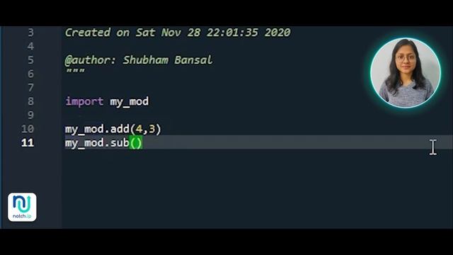 Learn To Create Your Own Module In Python In 5 Mins ? |2021| NotchUp Master Class By Siddhi Bansal смотреть онлайн