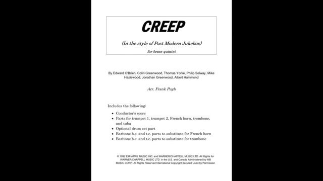 CREEP for brass quintet смотреть онлайн