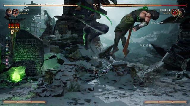 Day 1 Smoke Combos (Sareena Kameo) | Mortal Kombat 1 смотреть онлайн