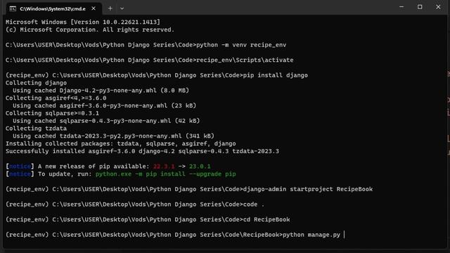 Python Django Tutorial Series | Setting Up and Models | Part 2 смотреть онлайн