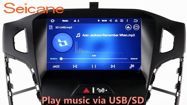 Android 6.0 2011 2012 2013 Ford Focus radio dvd gps head unit with USB SD Mirror link смотреть онлайн