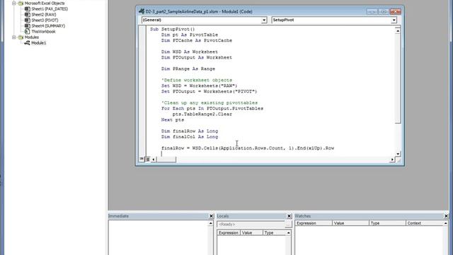 SE370: Pivot Table Setup with VBA (1 of 3) смотреть онлайн