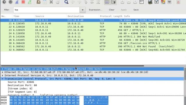 Observe TCP 3 Way Handshake in Wireshark смотреть онлайн