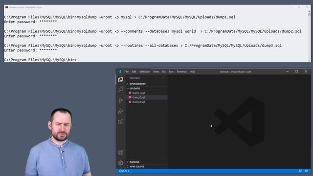 mysqldump смотреть онлайн