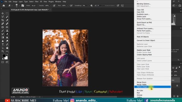 ?Photoshop Cc 2022 Tutorial?Outdoor Girl Photo Editing & Retouching tutorial-@AnundoGraphicStudio смотреть онлайн